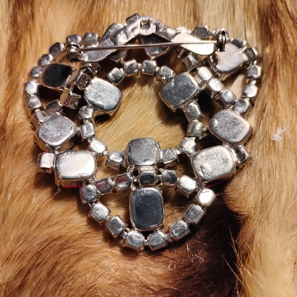 Large Rhinestone Brooch - Picture 2 of 5